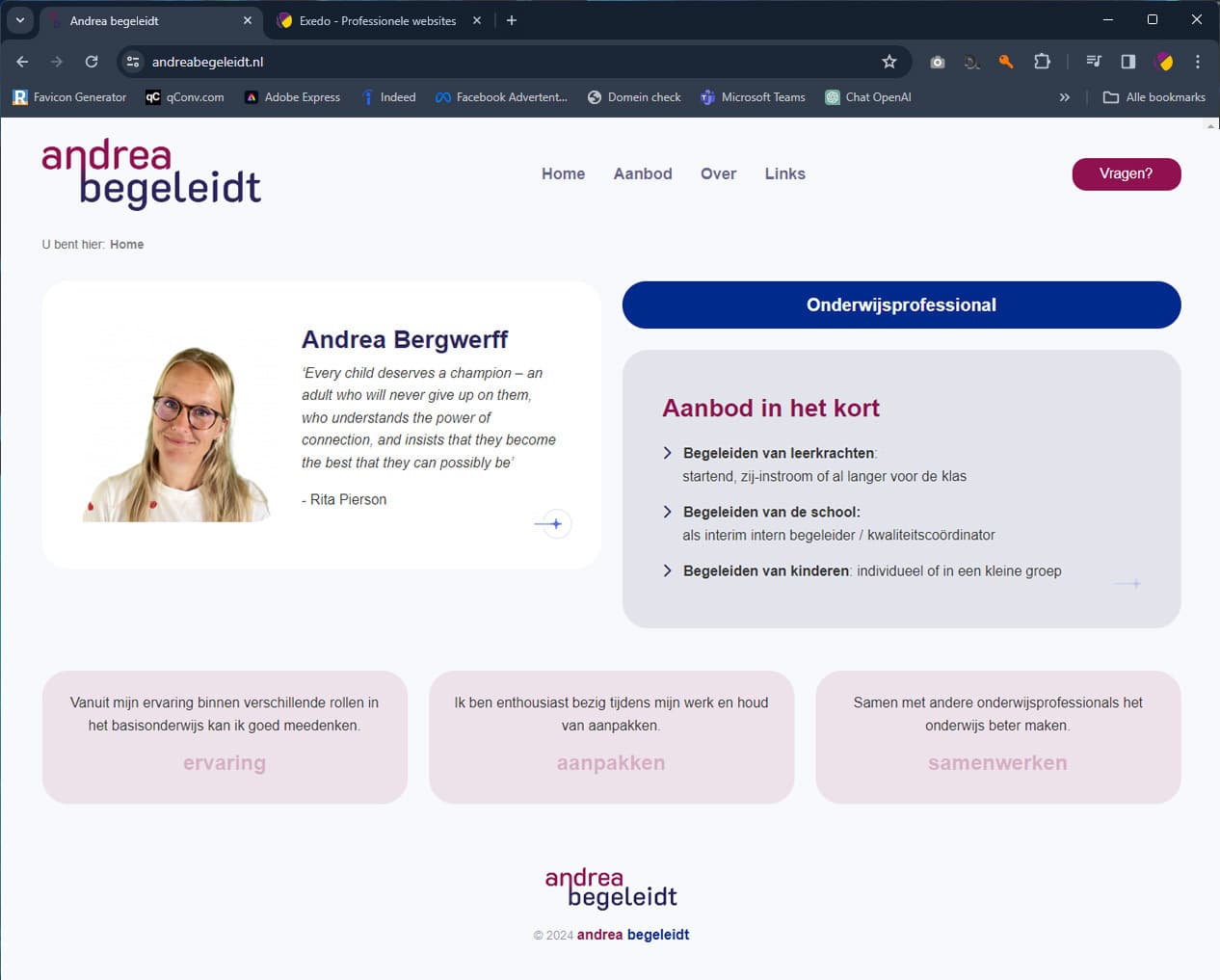 Voorbeeld Andrea Begeleidt