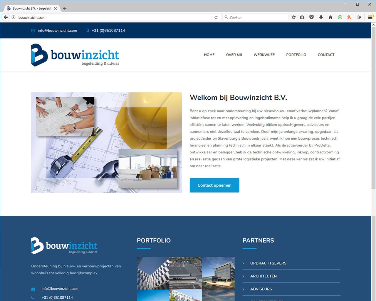Voorbeeld Bouwinzicht