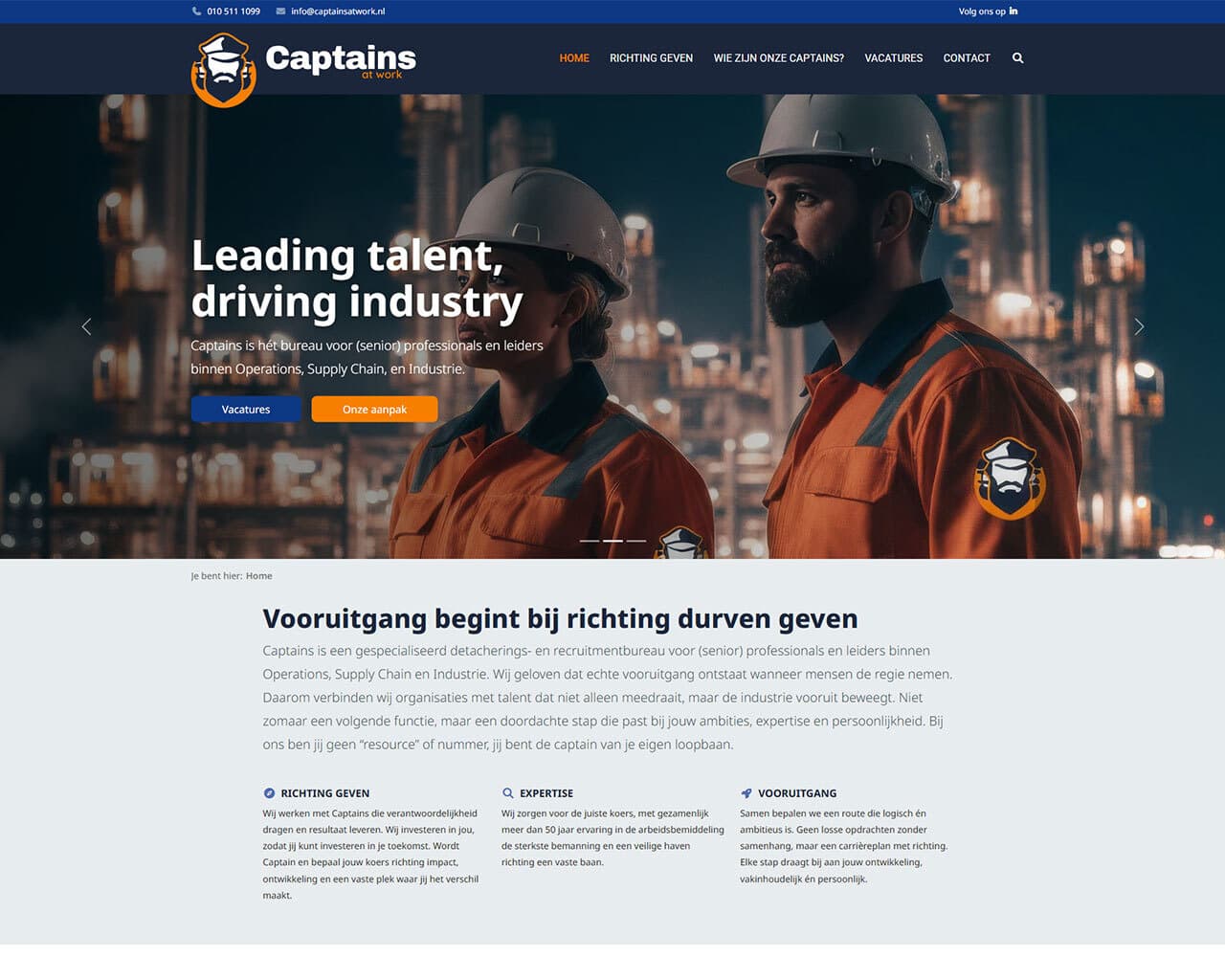 Voorbeeld Captains at work