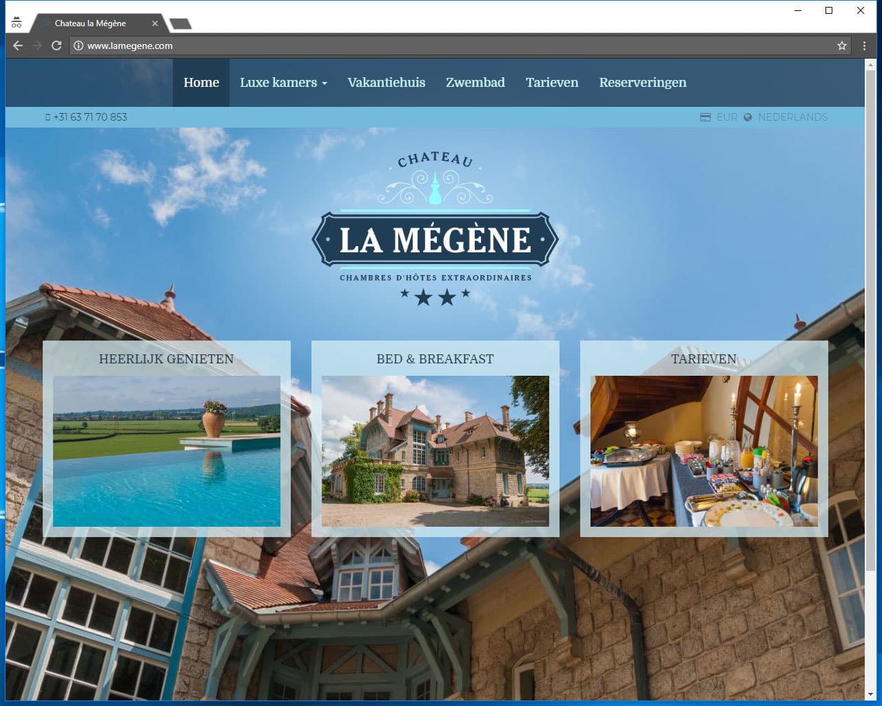 Voorbeeld Chateau la Mégène