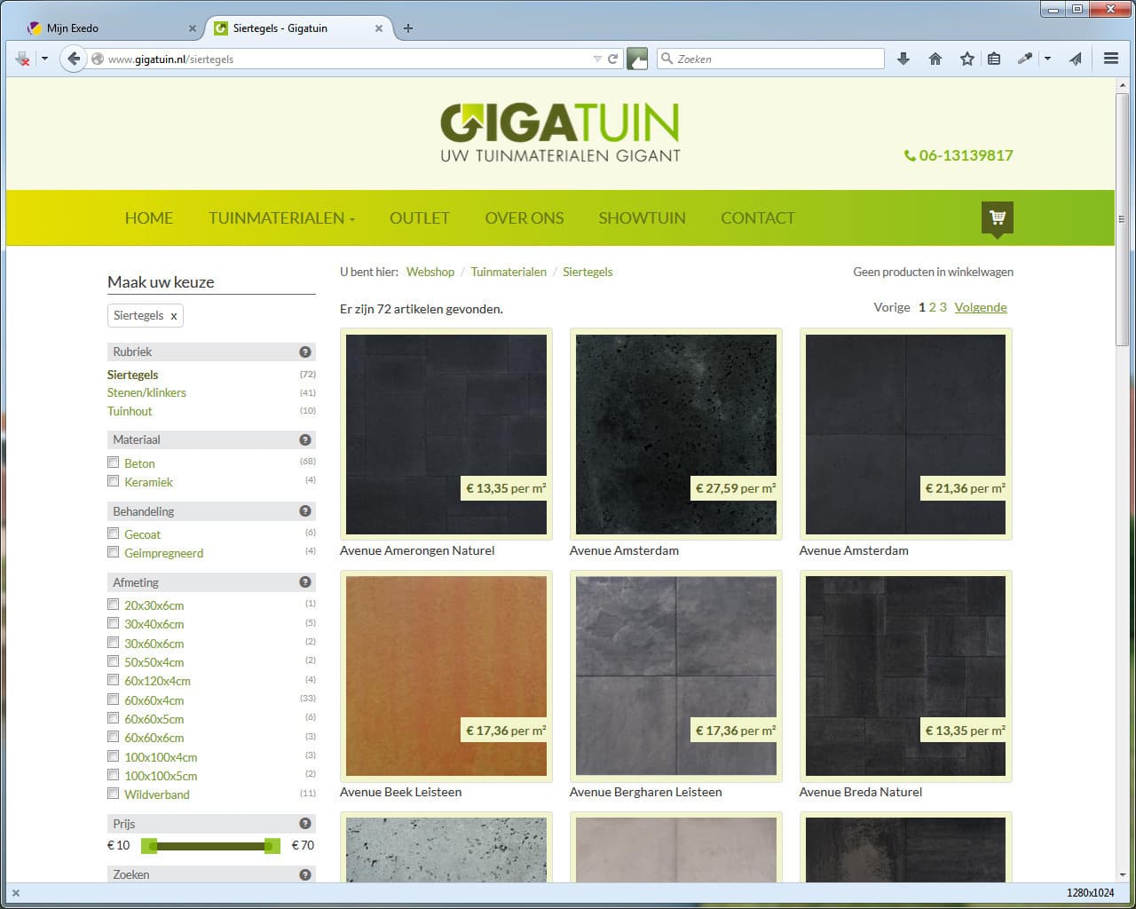 Voorbeeld Gigatuin