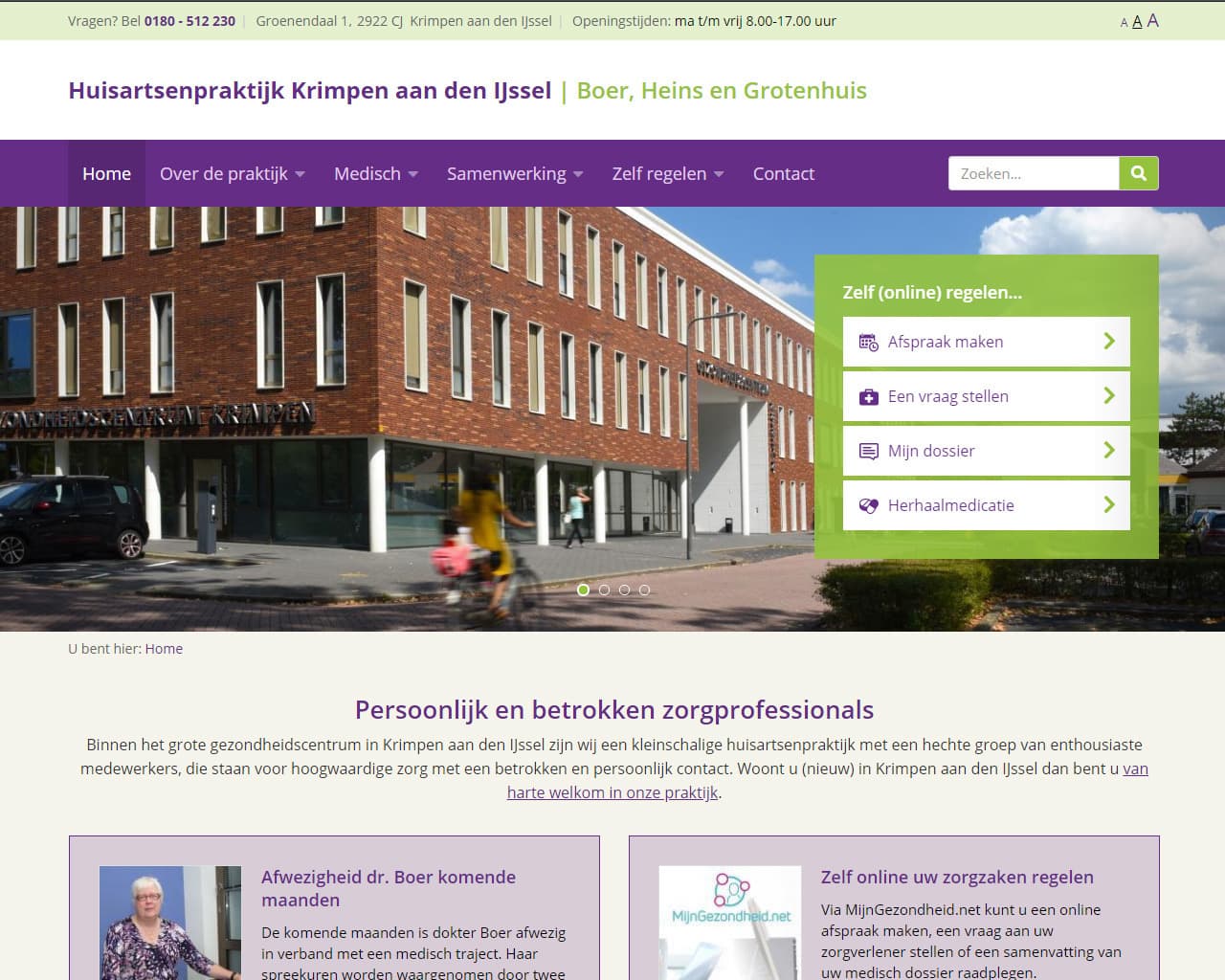 Voorbeeld Huisartsenpraktijk Krimpen