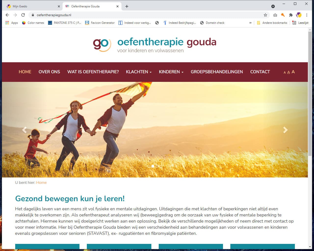 Voorbeeld Oefentherapie Gouda