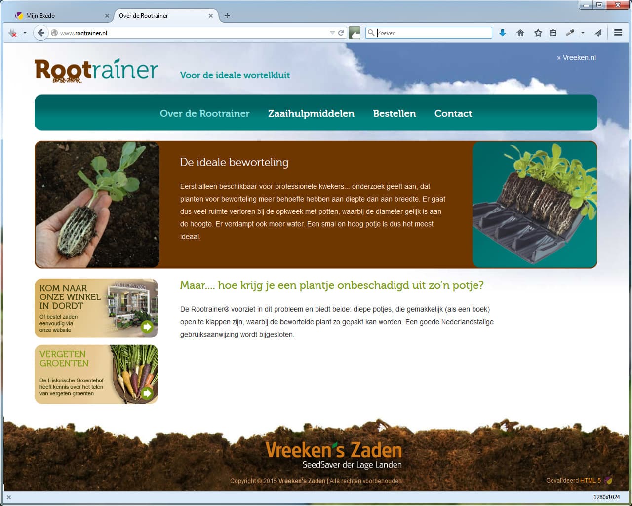 Voorbeeld Rootrainer