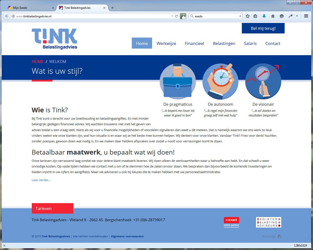 Voorbeeld Tink Belastingadvies