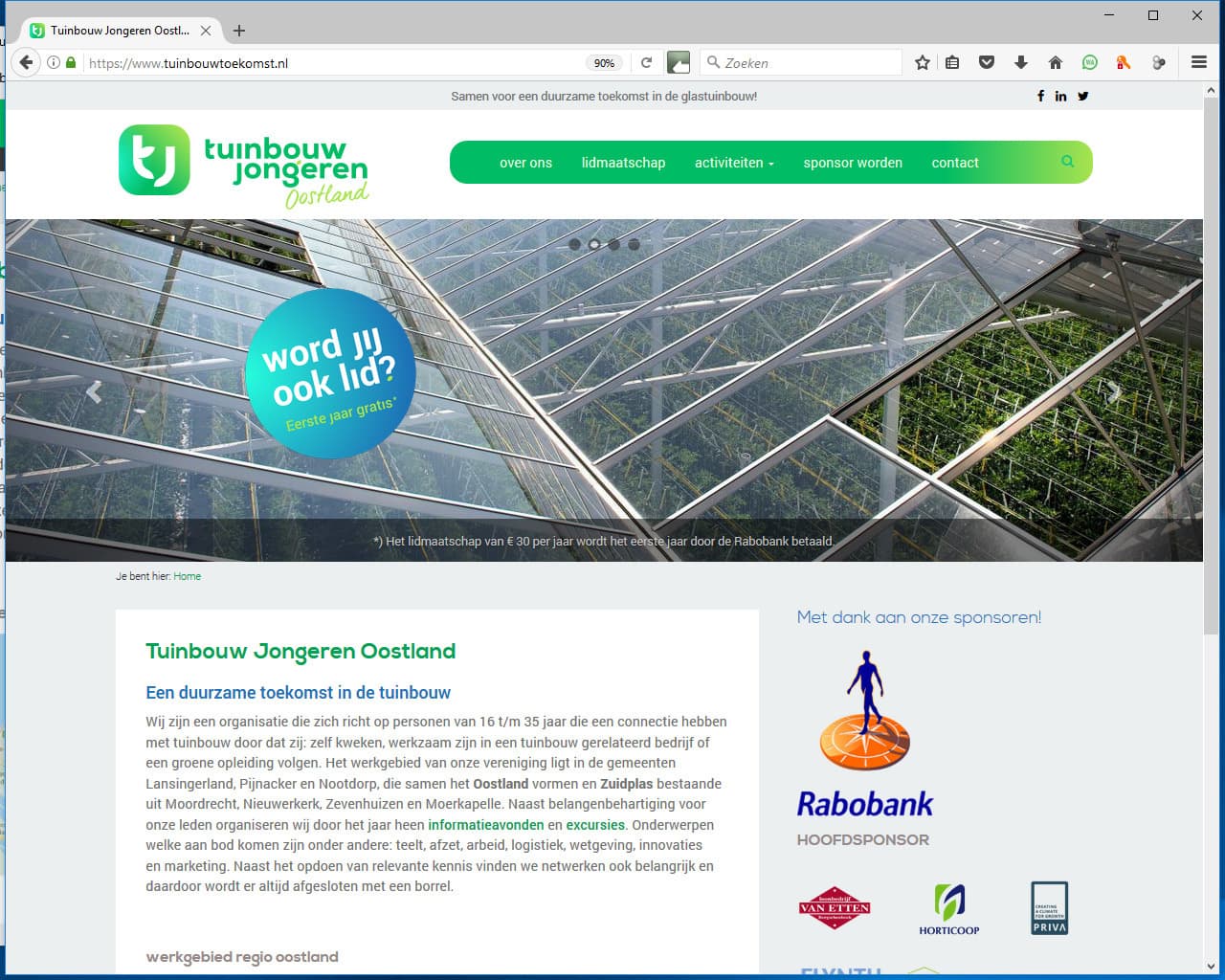 Voorbeeld Tuinbouw Jongeren Oostland