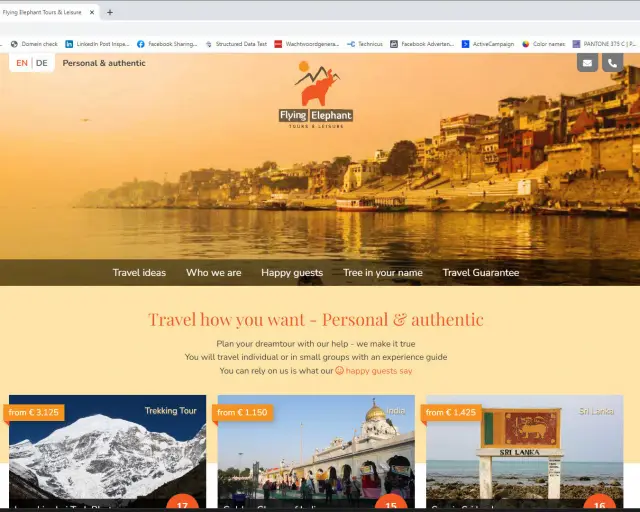 Website Flying Elephant